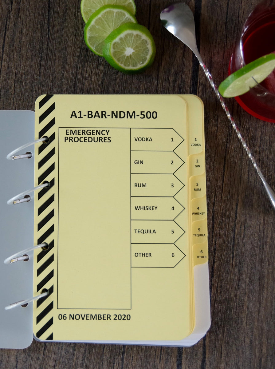 Navy Pilot's Cocktail Checklist