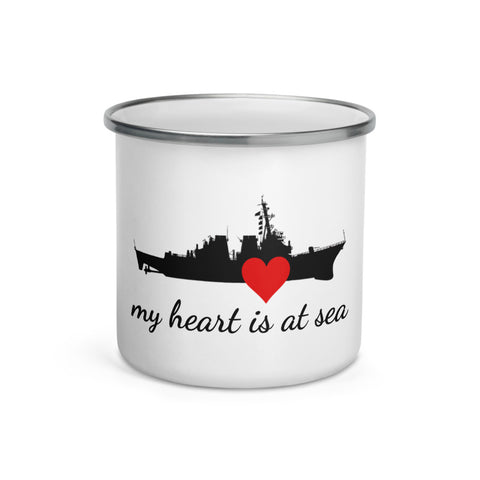 My Heart is at Sea Mug (Choose your Ship)