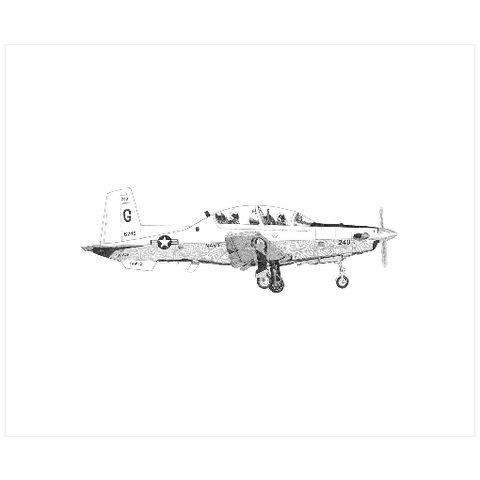 T-6 Texan II - Katherine Baugh Original Canvas Print