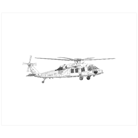 MH-60S - Katherine Baugh Original Canvas Print