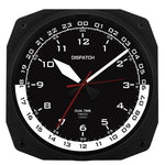 10" Dual Time Instrument Clock