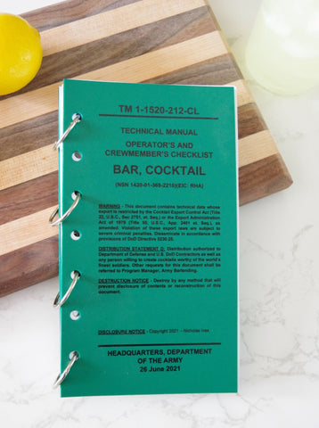 Army Cocktail Checklist